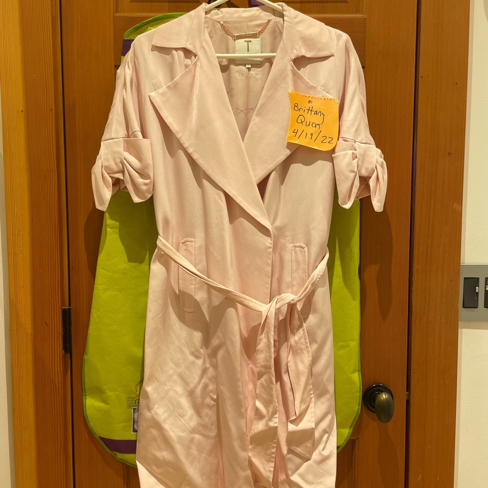 Ted baker side bowed silky coat